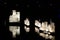 Floating city night at Sefton Park in Liverpool