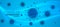 Floating coronavirus spreading infection and disease background