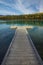 Floating dock perspective at Boya Lake Provincial Park, BC