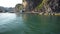 Floating fishing village in the Ha Long Bay. Cat Ba Island, Vietnam.