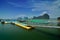 Floating football field in the fishing village of Panyee Island