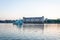 Floating glass and steel work of art near National Oslo Opera House on May 20, 2014 in Oslo, Norway