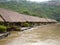 Floating hotel on River Kwai, Thailand