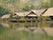 Floating hotel on River Kwai, Thailand