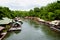 Floating house across Khwae river