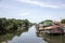 Floating house in Thailand riverside is exotic living