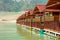 Floating Huts on tehri lake, Floating resort on tehri lake, Uttarakhand, India. Maldives of india. Tehri lake in Uttarakhand,