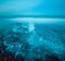 Floating icebergs in Jokulsarlon Glacier Lagoon, Iceland