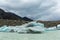 Floating icebergs in Tasman Glacier Lake