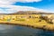 Floating Islands on Lake Titicaca Puno, Peru, South America, thatched home. Dense root that plants Khili