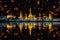 Floating lamp in yee peng festival at Wat Chong Klang and Wat Chong Kham temples