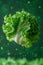 Floating Lettuce with Droplets - AI Generated