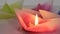 Floating lighted candles - Christmas traditions boating