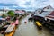 The floating market.