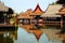 Floating market in historical park Ancient City