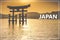 The Floating Otorii gate at Miyajima, Japan.