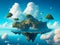 Floating Paradise: Majestic Sky Island View