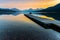 Floating Pier Extending Onto Lake McDonald