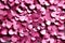 Floating Pink and Red Confetti on Romantic Background