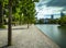 Floating pontoons in Het Binnenhof the Hauge.