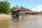 Floating restaurant at Mekong river, Luang Prabang, Laos