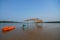 Floating restaurants, Tsunami Island, Devbaug, Sindhudurga, Maharashtra, India