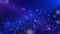 Floating Shining Stars Deep Blue Purple Looping Motion Background