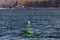 The floating sign of a buoy