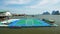 floating soccer field at Panyee island, Phang Nga