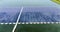Floating solar photovoltaic panels at sustainable electrical power plant for generating clean electric energy. Concept
