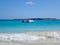 Floating Trampoline at Orient Bay Beach on the Island of St. Martin