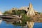 Floating Uros islands on the Titicaca lake, Peru