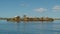 Floating uros reed homestead, lake Titicaca, Peru