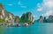 Floating village in Halong Bay