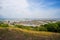 Floating village landscape view from the top of phnom krom mountai in siem reap city