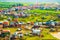 Floating village Phnom Krom, green rice fields, Tonle Sap, Siem Reap, Cambodia