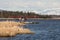 Floatplane on an Alaskan lake