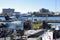 Floatplane and boats docked at the pier