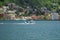 Floatplane or seaplane landing on Como lake.