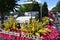 Floats from the 2019 Spirit Mountain Casino Grand Floral Parade at Moda Center in Portland, Oregon