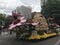 Floats from the 2019 Spirit Mountain Casino Grand Floral Parade at Moda Center in Portland, Oregon