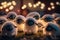 Flock of Funny Fluffy Little Sheep: A Cute Sheep Herd Image
