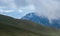 Flock of sheep on alpine pasture , Bucegi Mountains , Romania