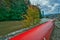 Flood barriers at river Hron in Banska Bystrica