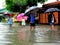 Flood caused by typhoon Mario (international name Fung Wong) in the Philippines on September 19, 2014