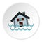 Flood icon, flat style