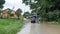 Flood in kampung.
