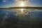 The flood plain of the beautiful Cuckmere River in East Sussex, England