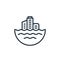 flood vector icon. flood editable stroke. flood linear symbol for use on web and mobile apps, logo, print media. Thin line