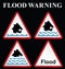 Flood warning sign collection